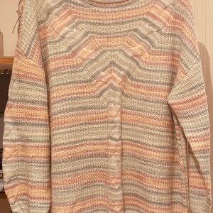 LC Lauren Conrad Pink and Blue Sweatshirt